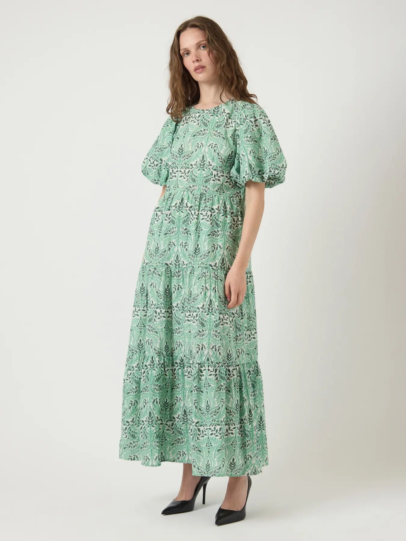 Botanico Green Print Maxi Dress RUBY ROOM Botanico Green Print Maxi Dress RUBY ROOM