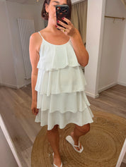Sophie White Ruffle Dress