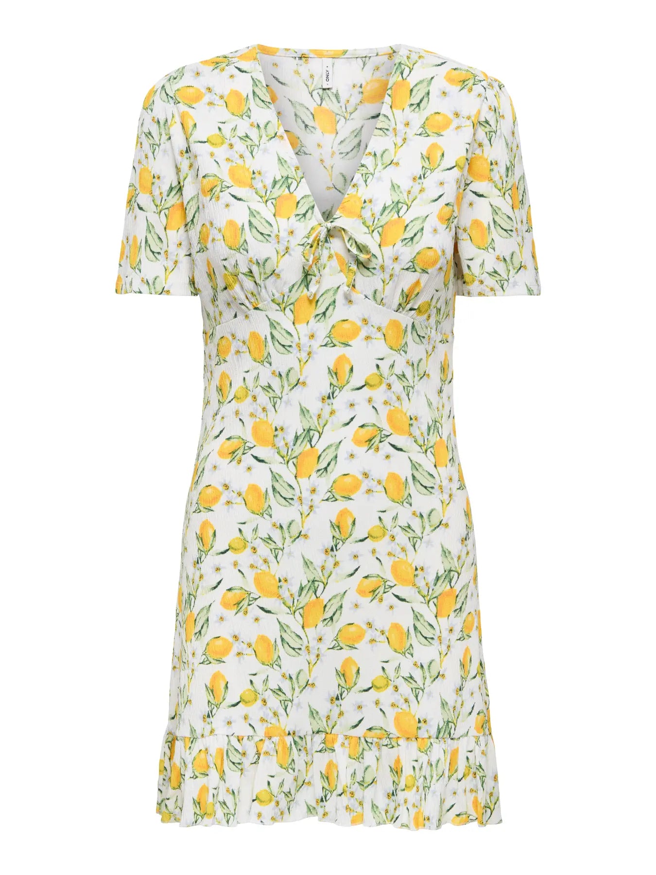 Molly Lemon Print Mini Dress