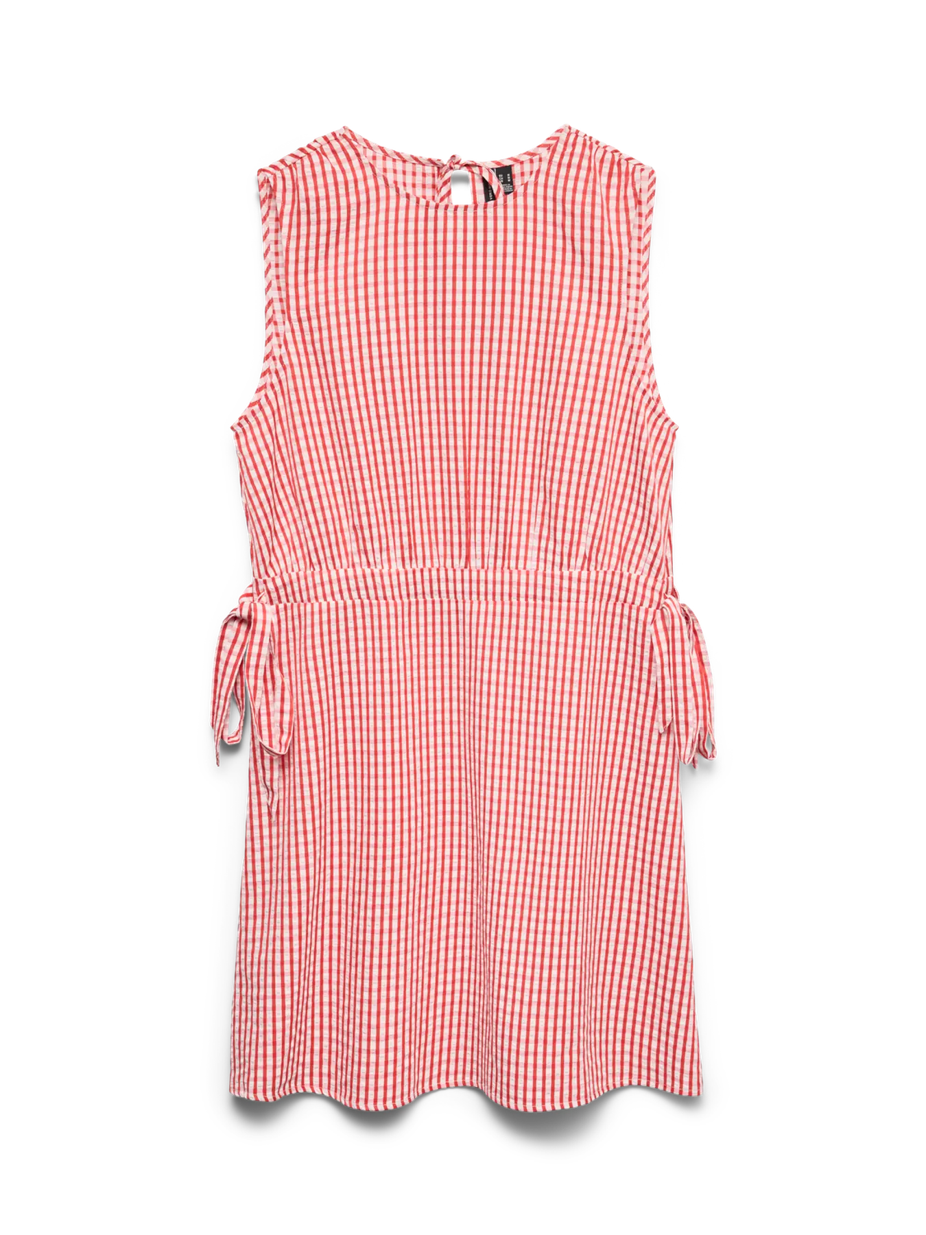Camilla Red Gingham Tie Mini Dress