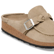 Birkenstock Buckley Braided Suede Clog  Taupe