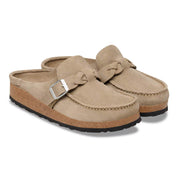 Birkenstock Buckley Braided Suede Clog  Taupe