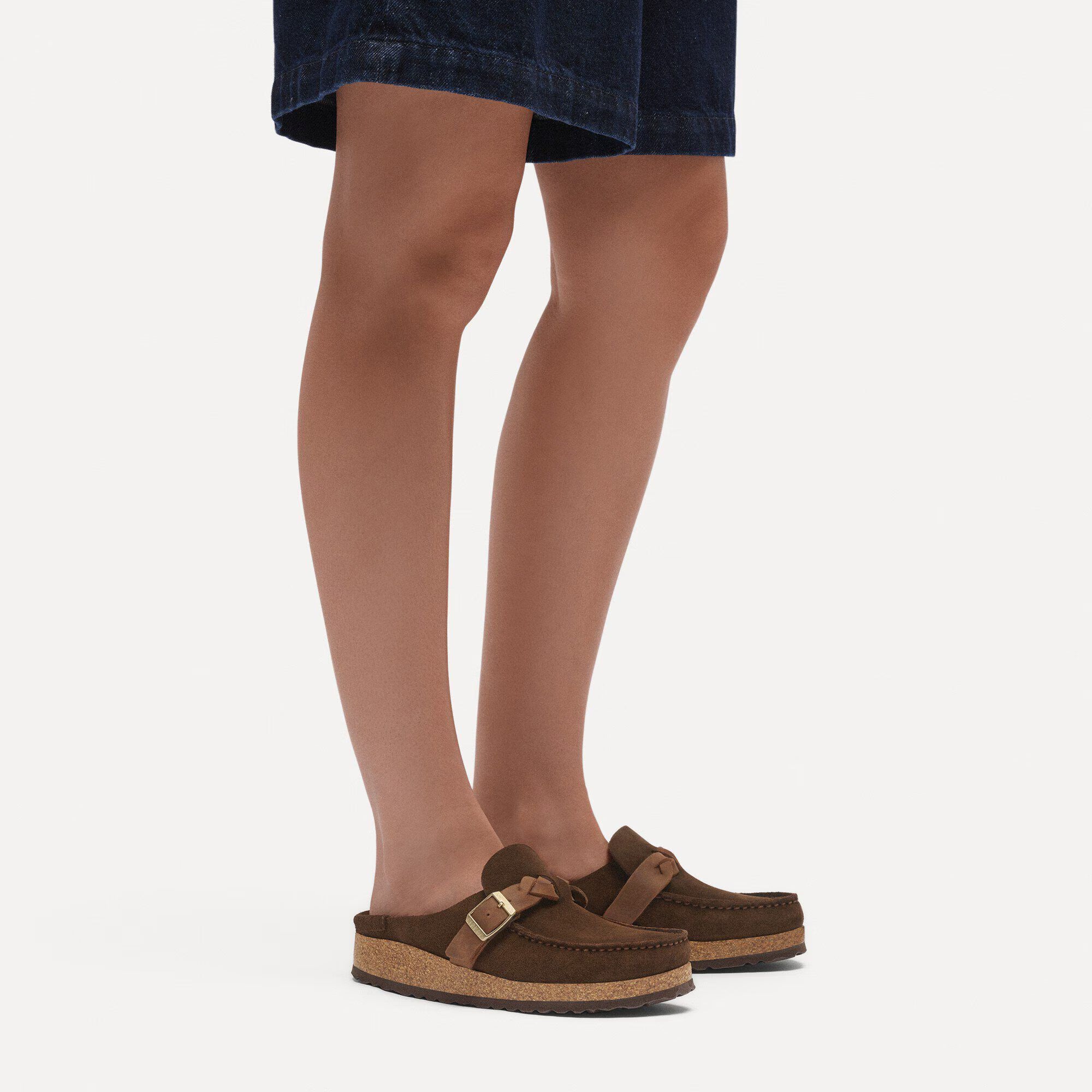 Birkenstock Buckley Braided Suede Clog Brown