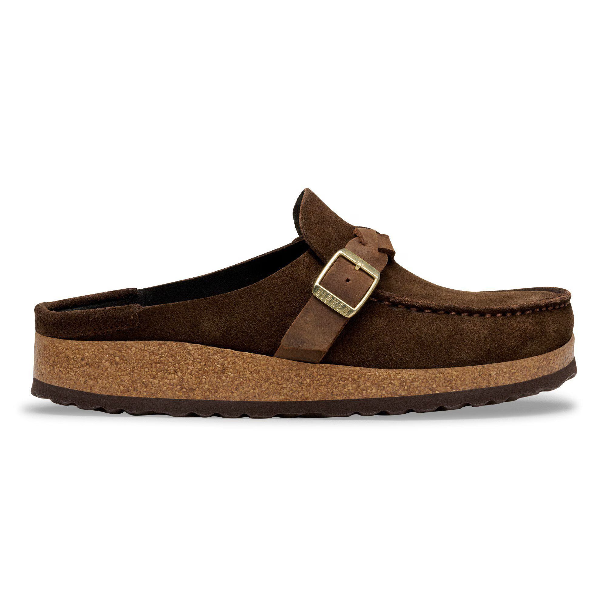Birkenstock Buckley Braided Suede Clog Brown