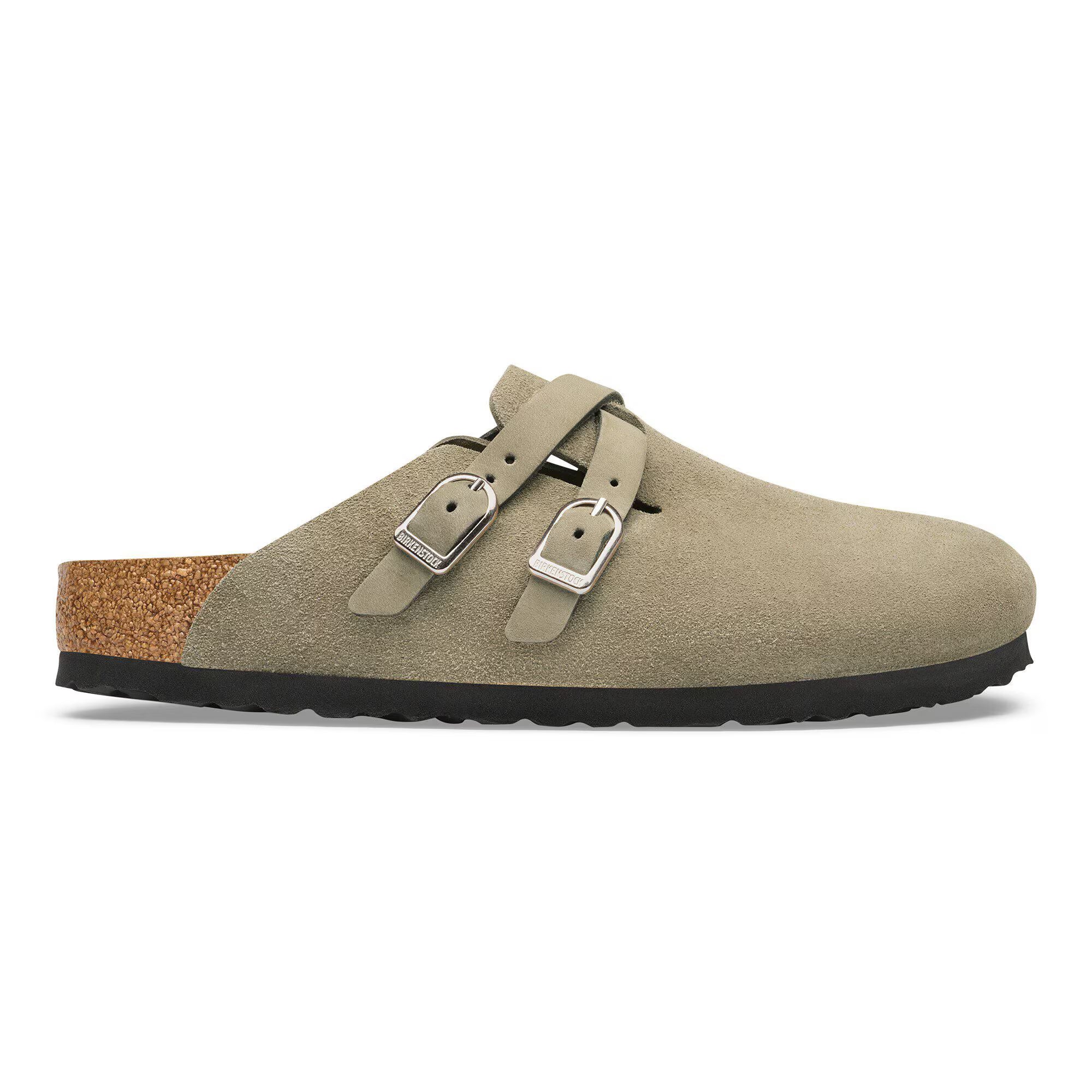 Birkenstock Blair Suede Clog Taupe