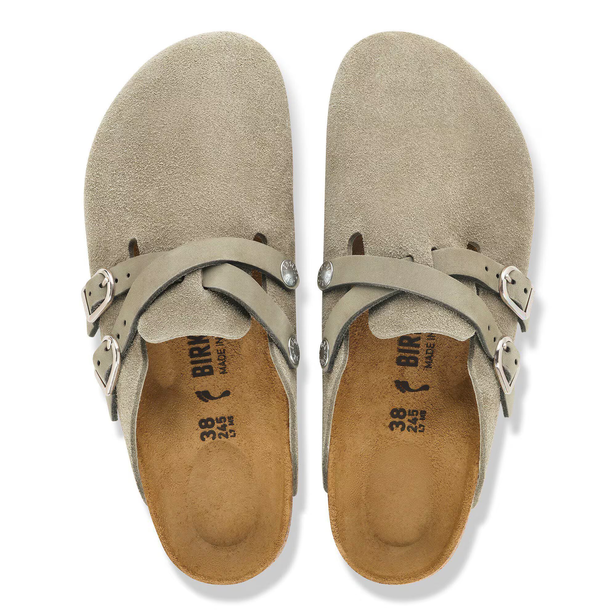 Birkenstock Blair Suede Clog Taupe