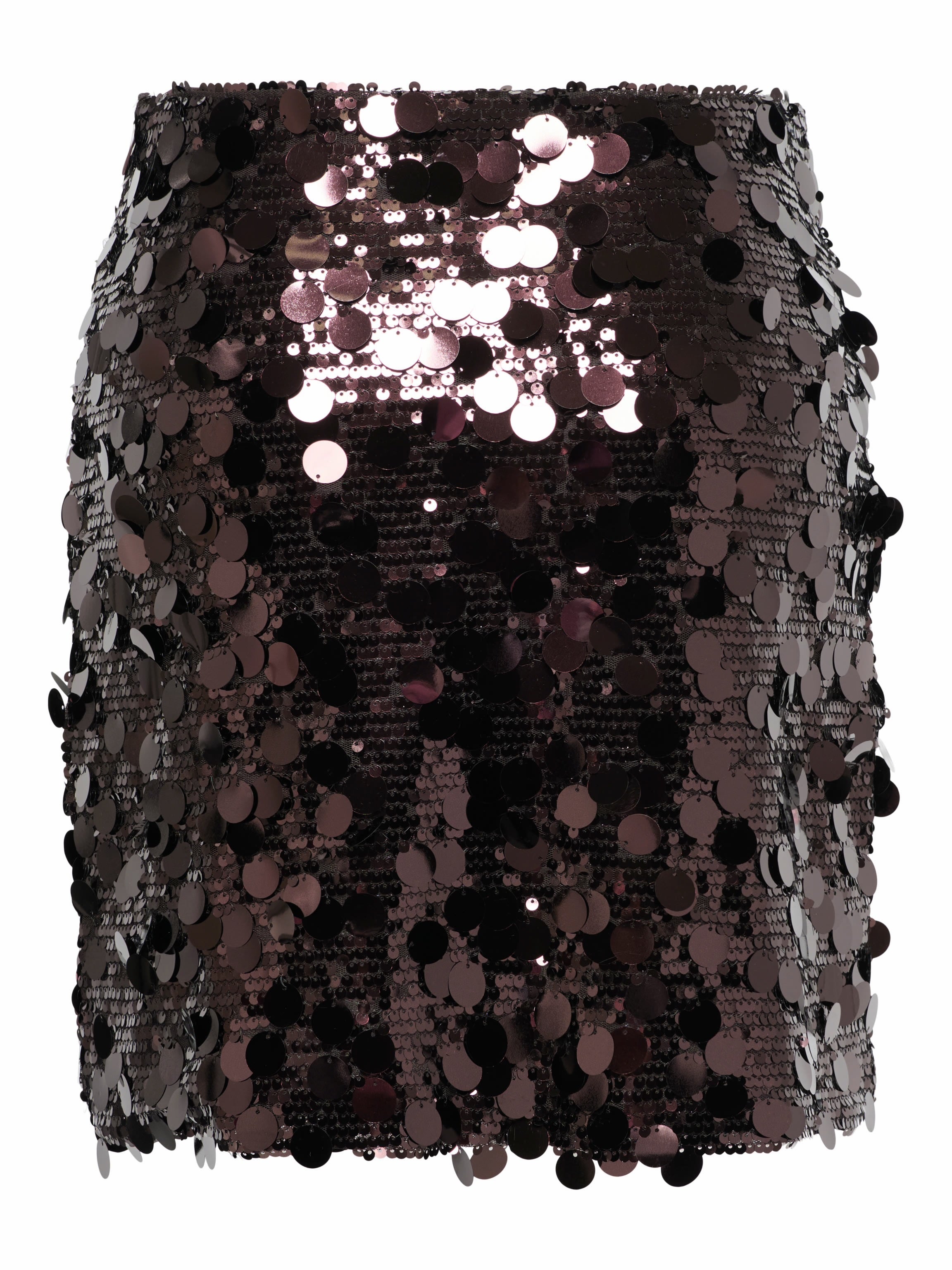 Jadel Brown Sequin Mini Skirt