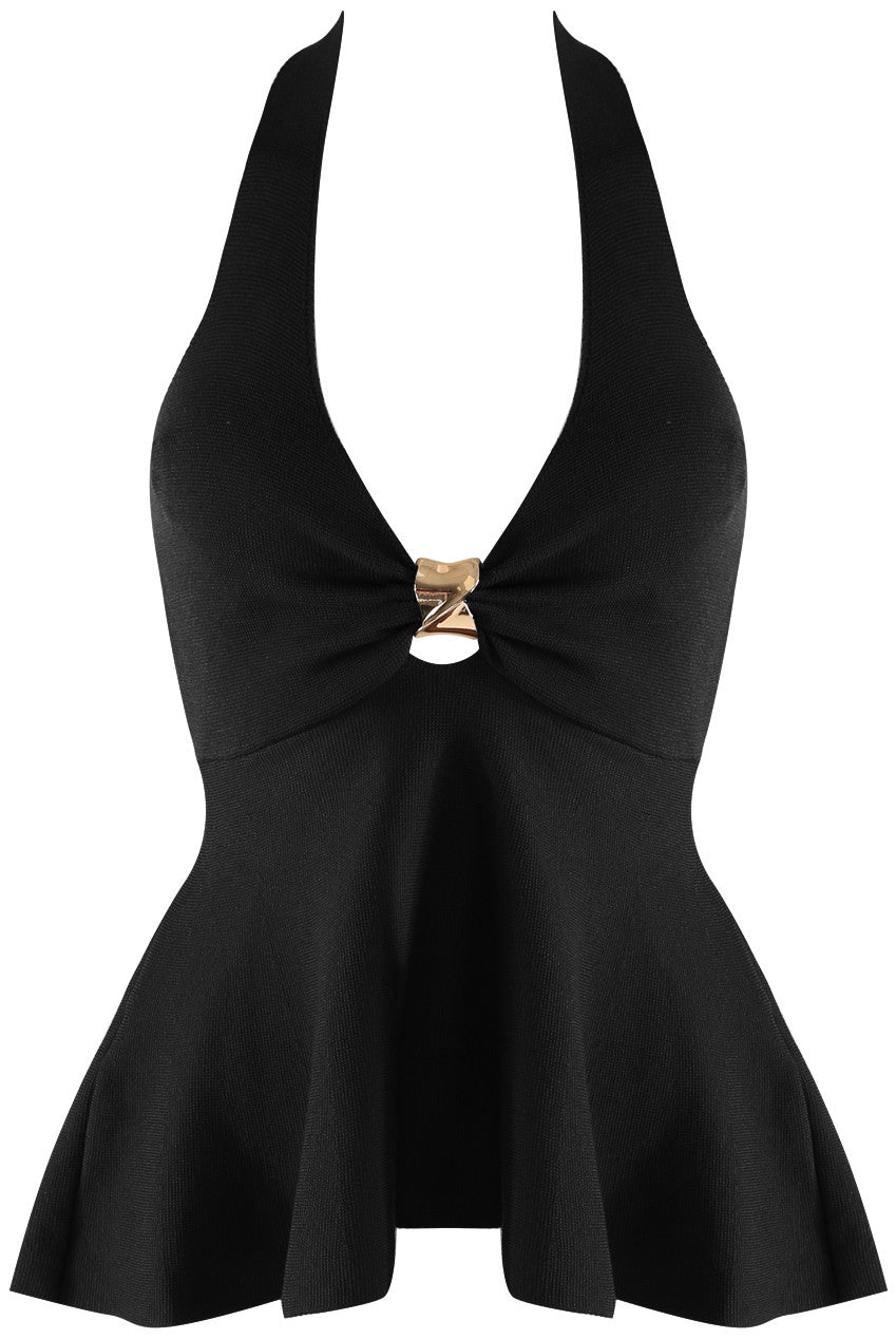 Linora Fine Knit Halter Neck Top