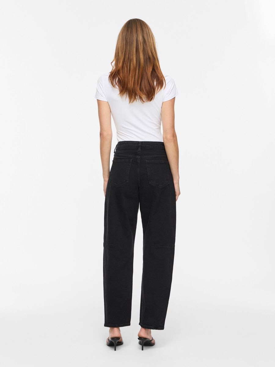 Brady Barrel Leg Jeans Black Wash