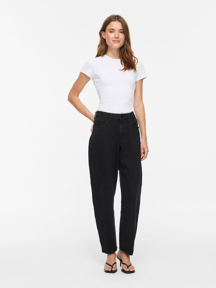 Brady Barrel Leg Jeans Black Wash