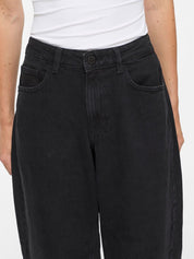 Brady Barrel Leg Jeans Black Wash
