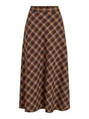 Lene Checked Ankle Skirt