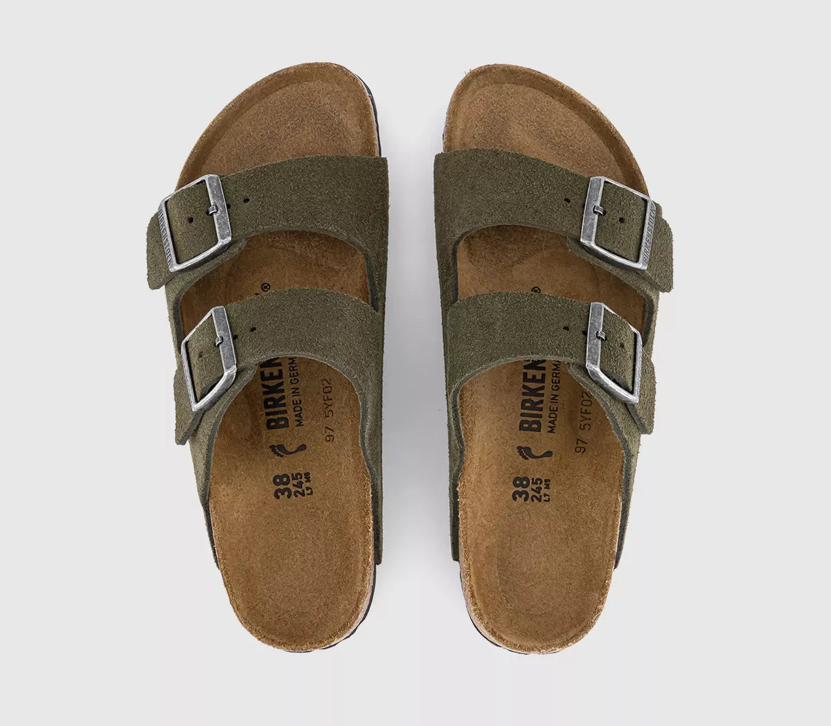 Birkenstock - Arizona 2-strap Suede Thyme