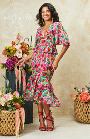 Hope & Ivy The Rosemary Peplum Dress