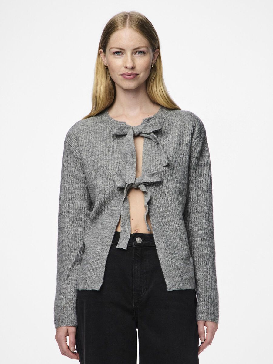 Silly Grey Reversible Tie Cardigan