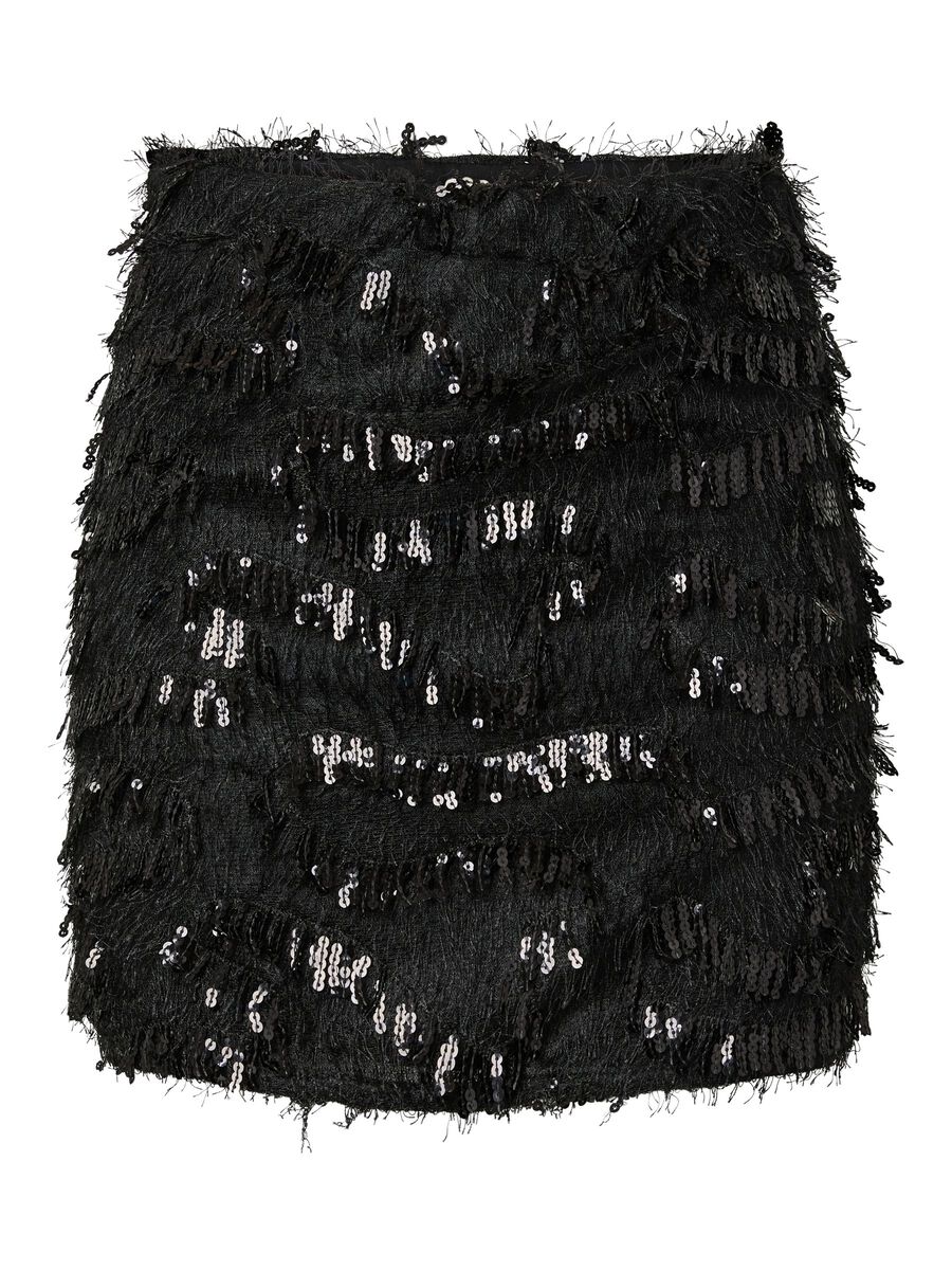 PIECES Erun Sequin Mini Skirt