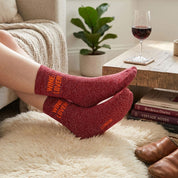 Statment Glitter Socks Wine Lover