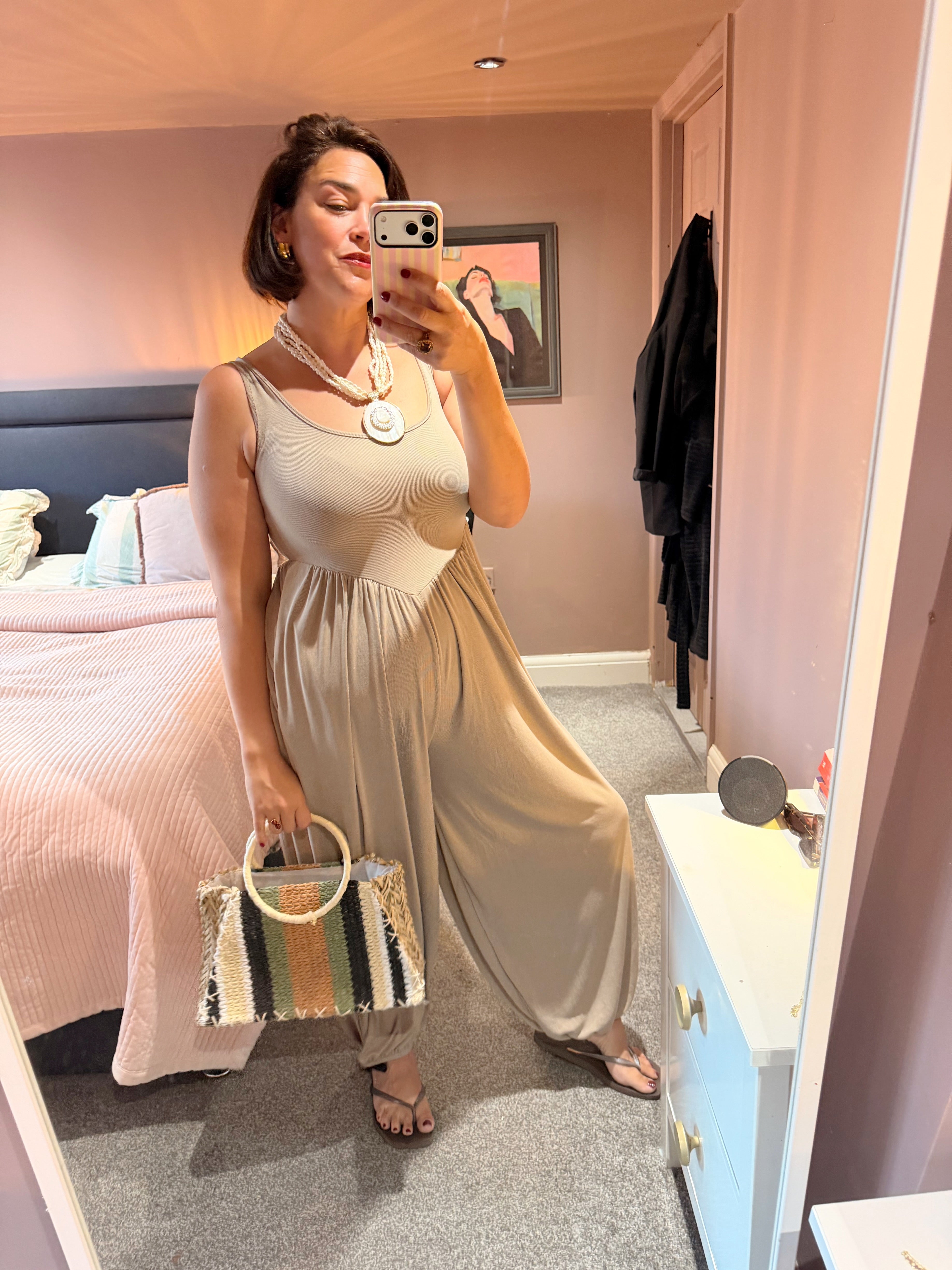 Jesse Balloon Pant Vest Jumpsuit