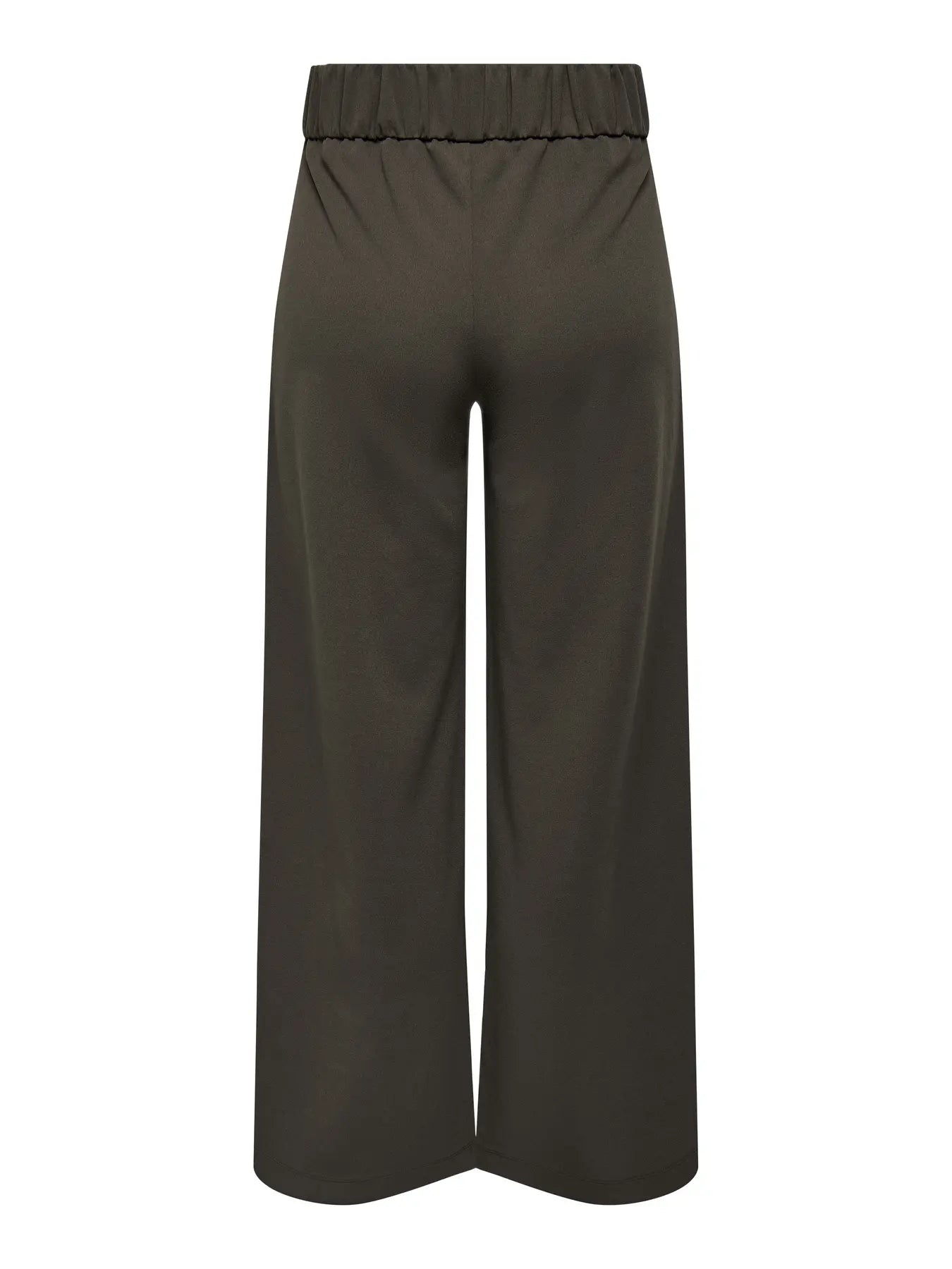 Geggo Button Brown Wide Leg Trousers