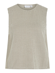 Triplo Sleeveless Stripe Vest/Top