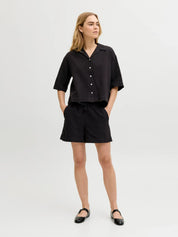 Global Waffle Resort Shirt Black