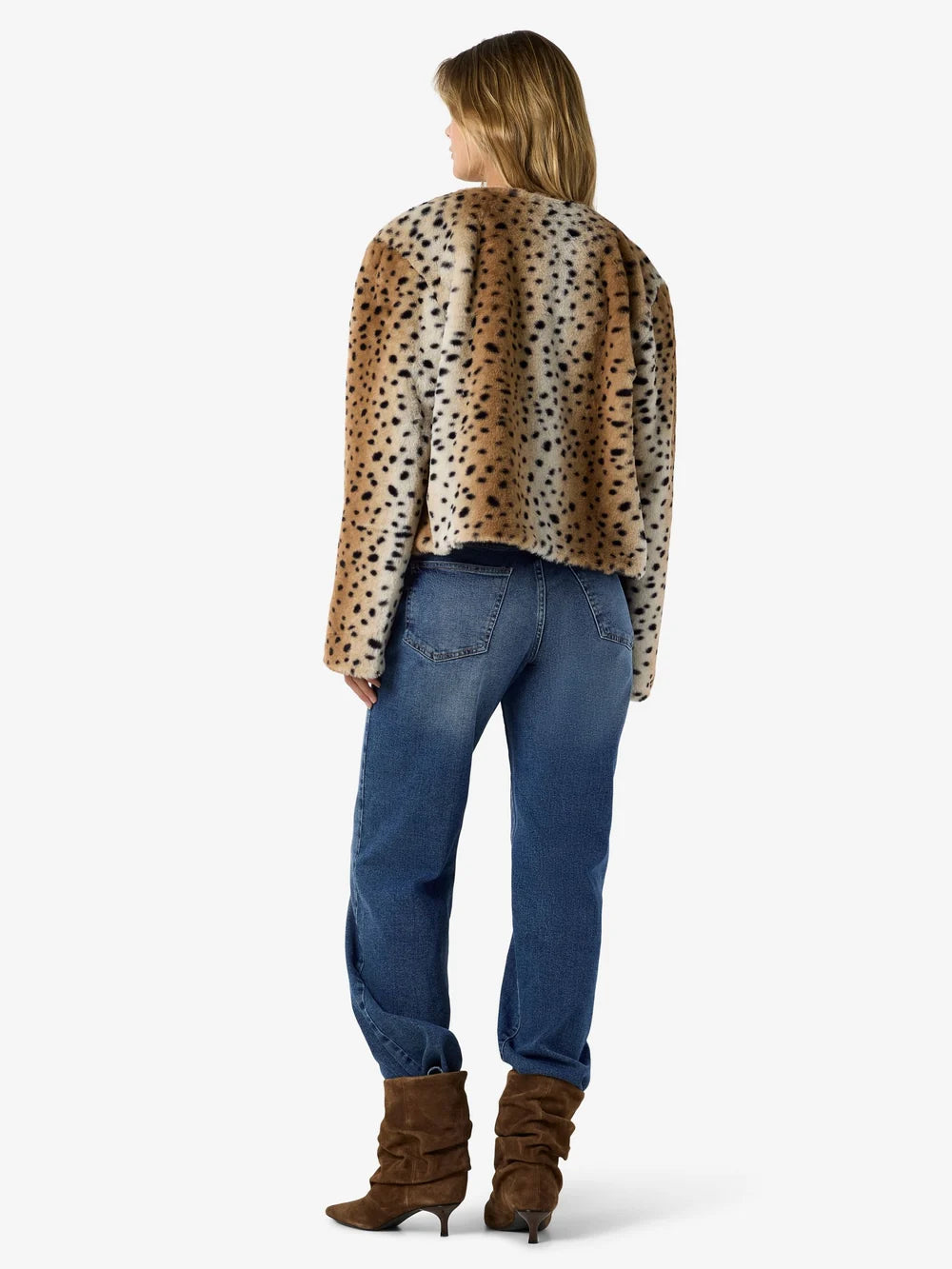 Tokyo Leopard Faux Fur Short Jacket