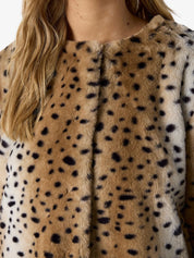 Tokyo Leopard Faux Fur Short Jacket