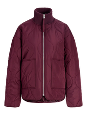 Serena Mid Quilted Zip Jacket Wine