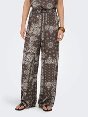 Ramse Bandana Print Wide Trousers