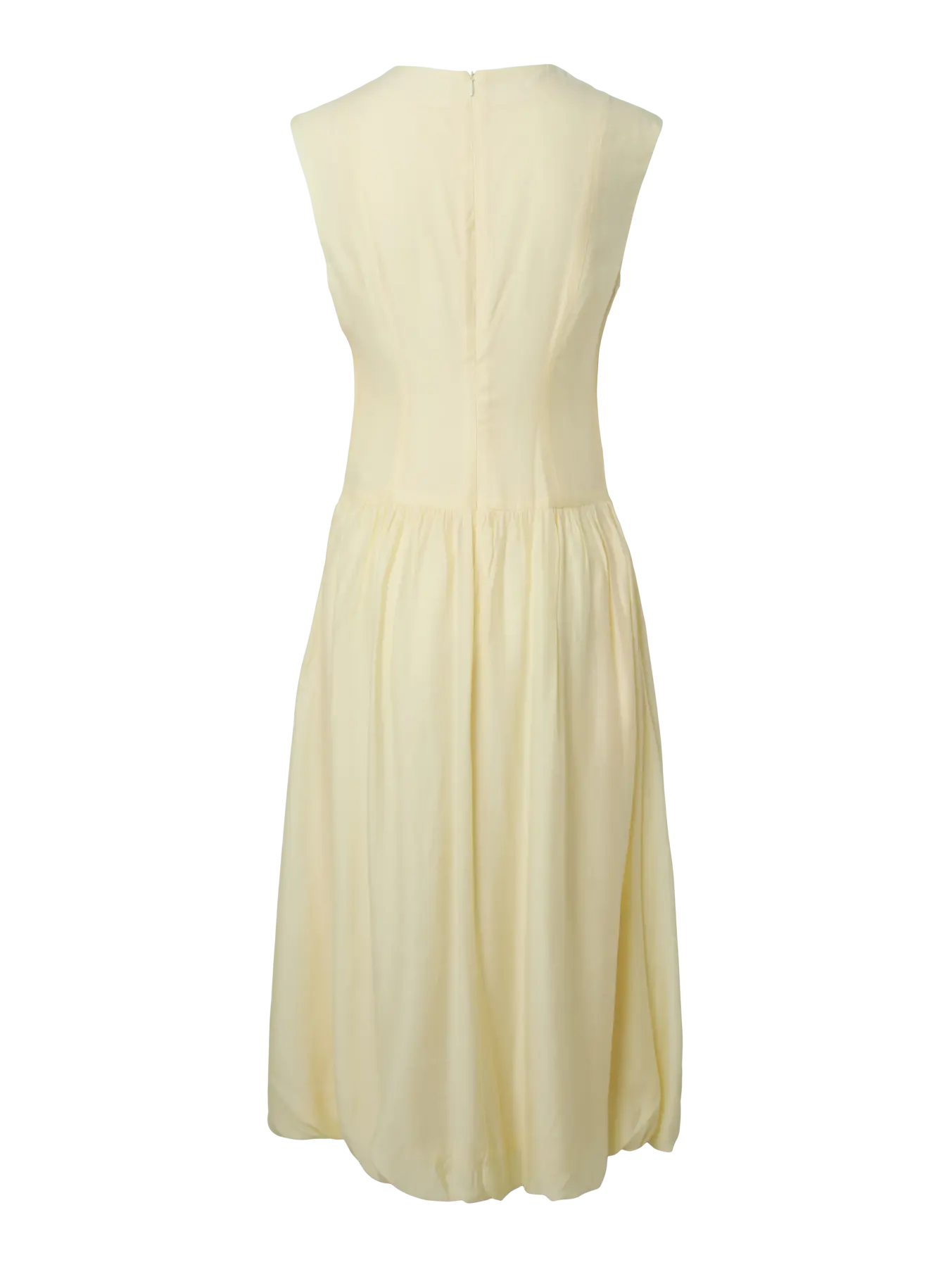 Krissi Bubble Hem Long Dress Yellow