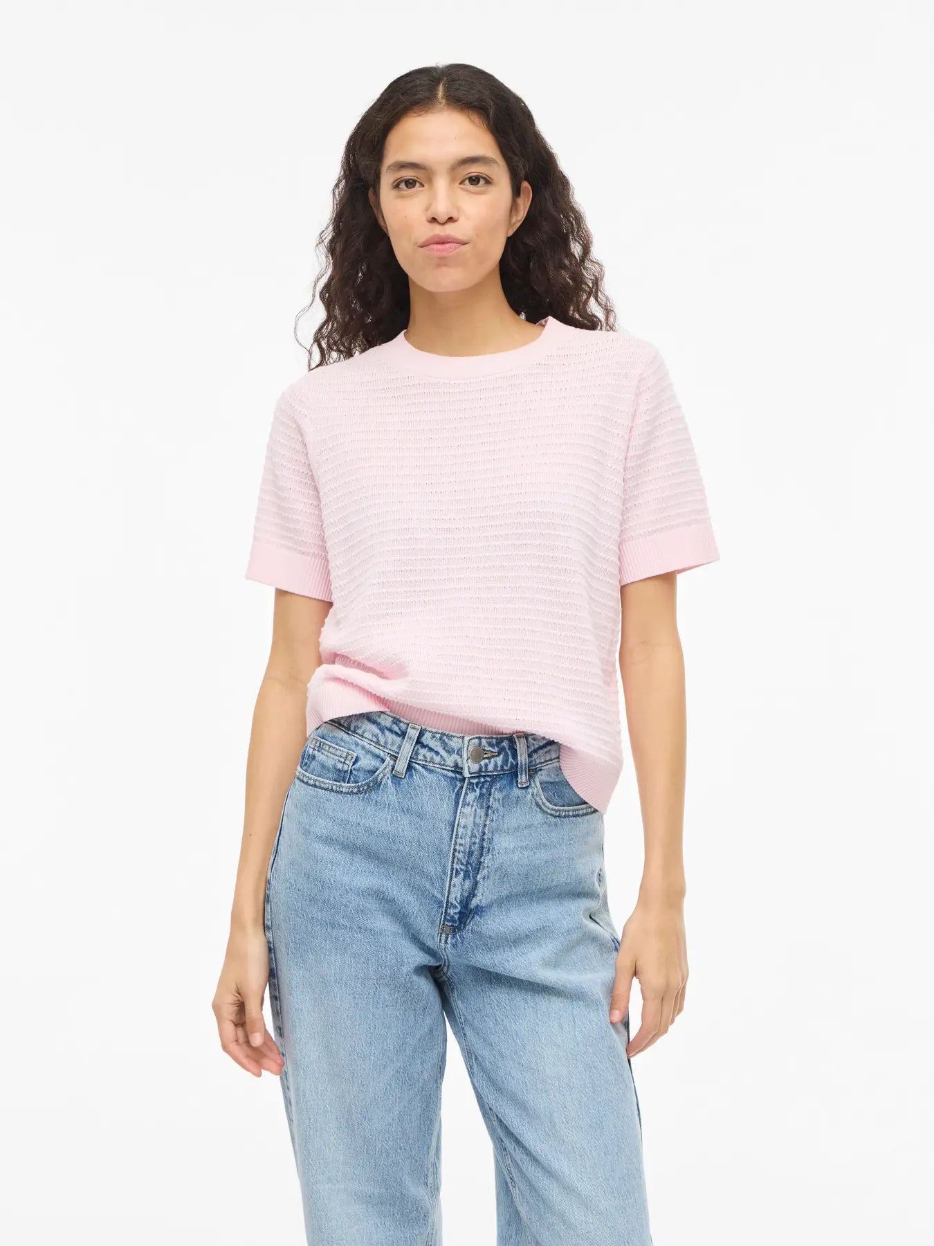 Ollo Textured T-shirt Style Knit
