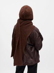 Milu Ribbed Knit Scarf Balaclava