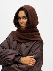 Milu Ribbed Knit Scarf Balaclava