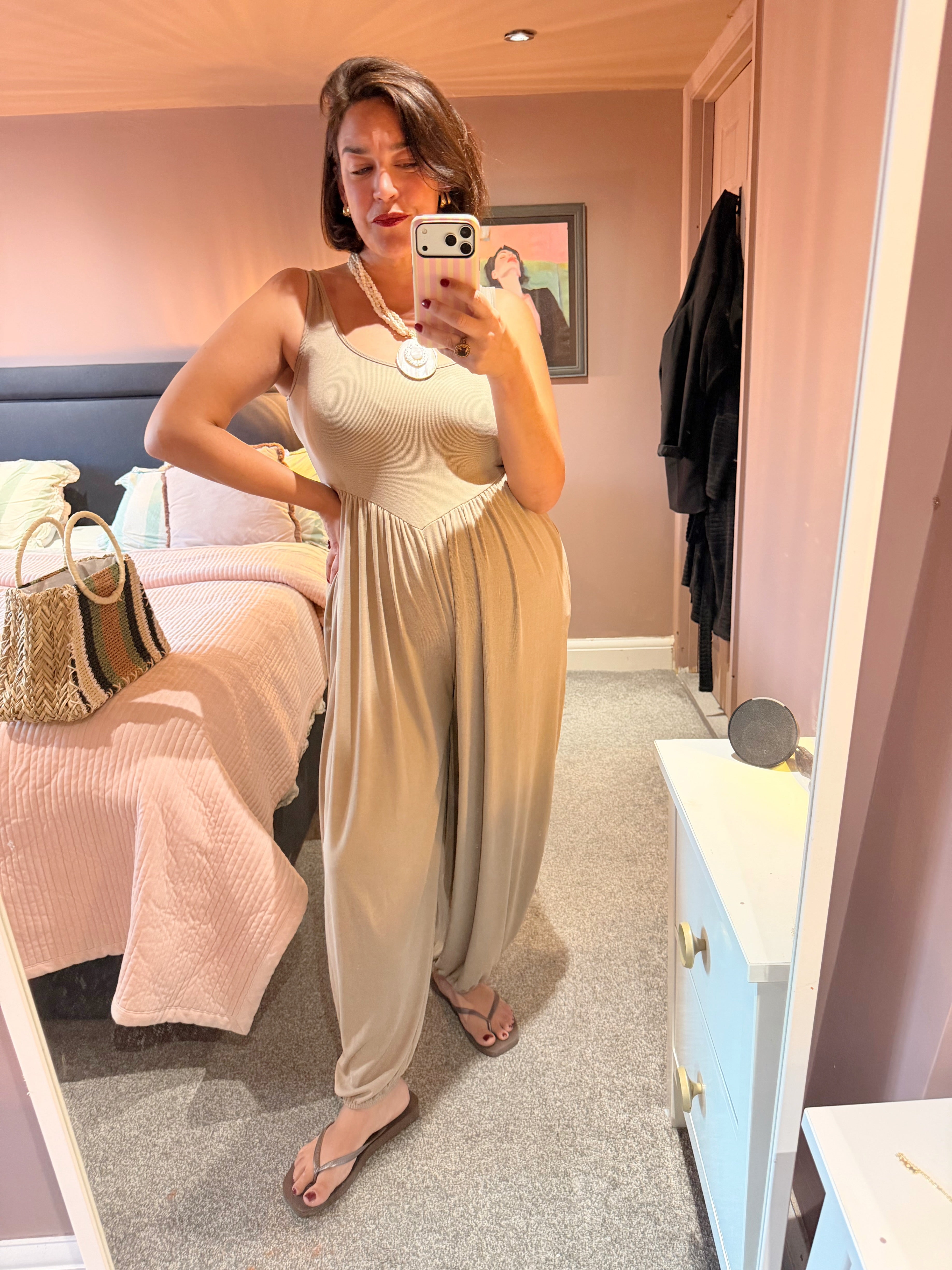 Jesse Balloon Pant Vest Jumpsuit
