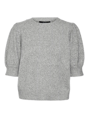 Doffy Grey Short Sleeve Knit