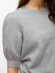 Doffy Grey Short Sleeve Knit