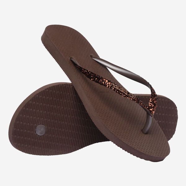 Havaianas Slim Glitter II Brown
