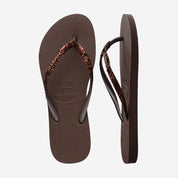 Havaianas Slim Glitter II Brown