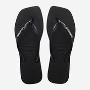 Havaianas Square Logo Metallic Black