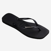 Havaianas Square Logo Metallic Black