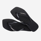 Havaianas Square Logo Metallic Black