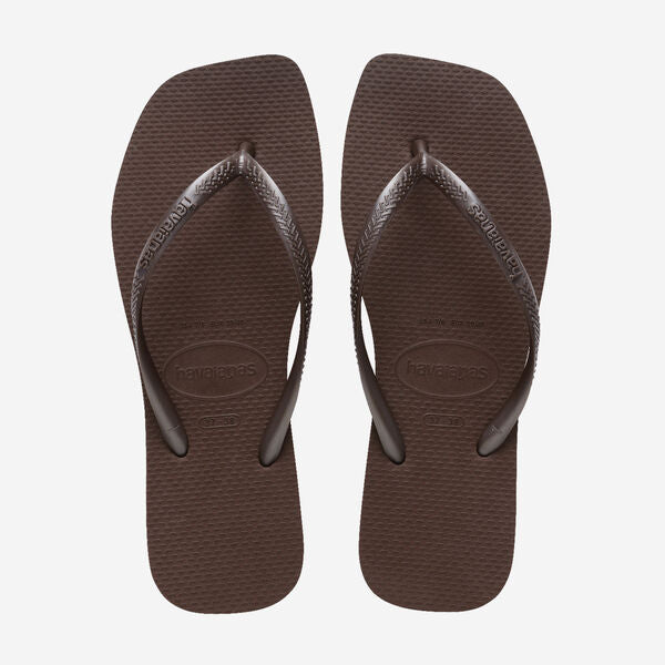 Havaianas Womens Square Flip Flops Brown