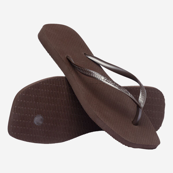Havaianas Womens Square Flip Flops Brown