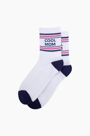 Cool Mom Organic Cotton Sports Socks in White