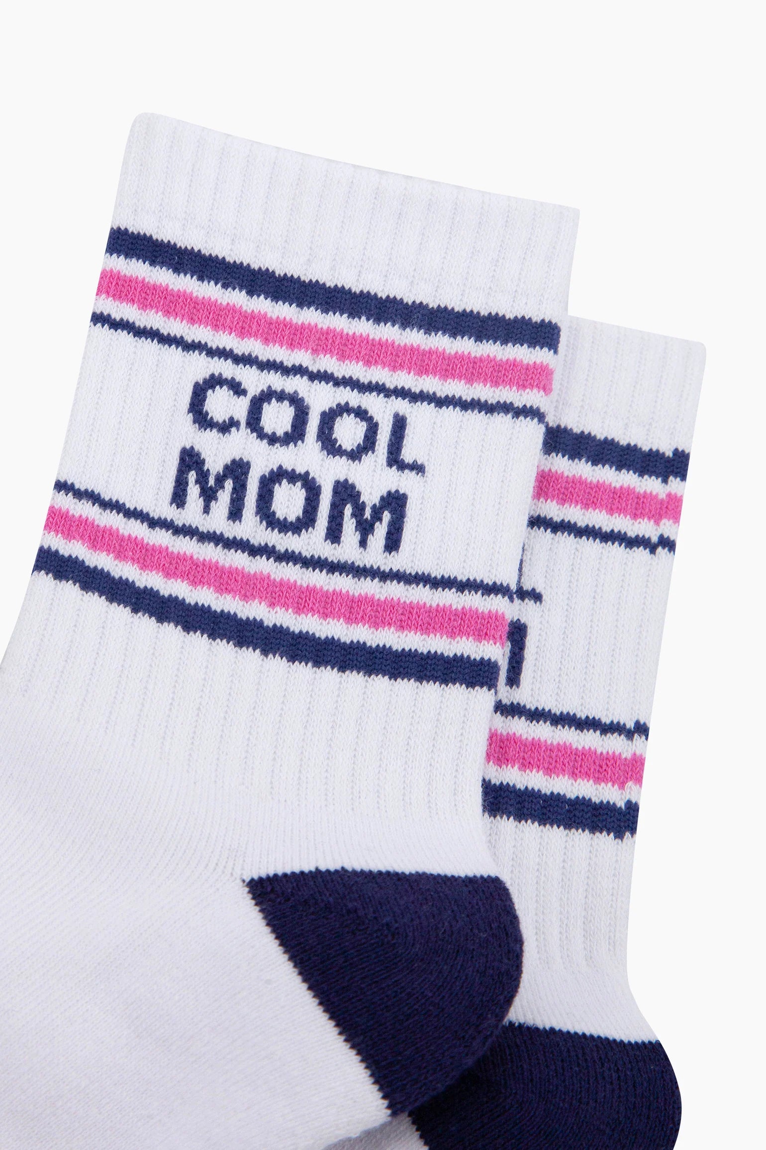 Cool Mom Organic Cotton Sports Socks in White