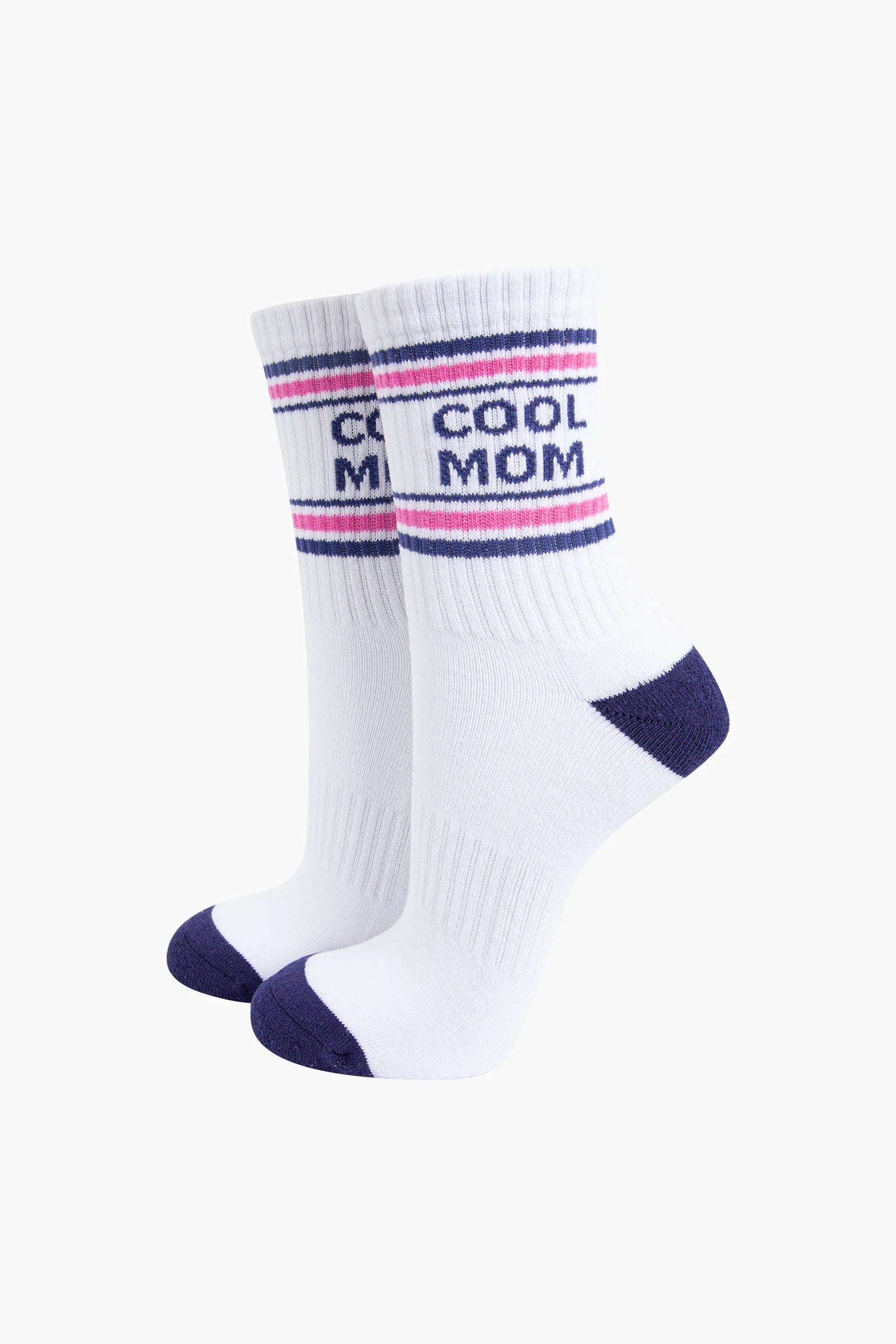 Cool Mom Organic Cotton Sports Socks in White