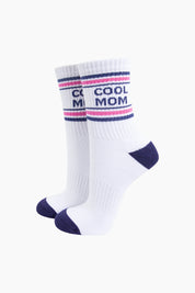 Cool Mom Organic Cotton Sports Socks in White