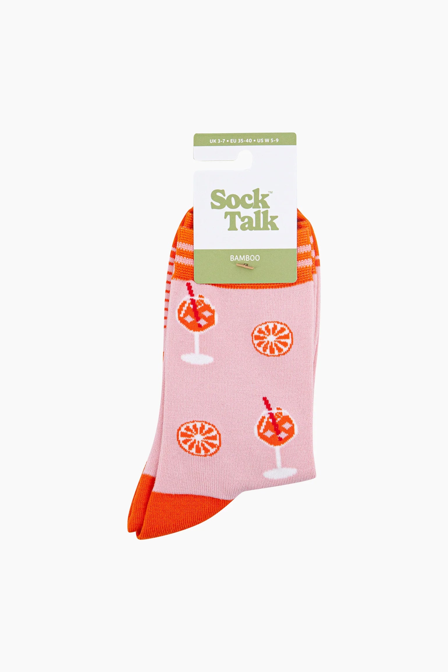 Aperitivo Spritz Bamboo Socks in Pink