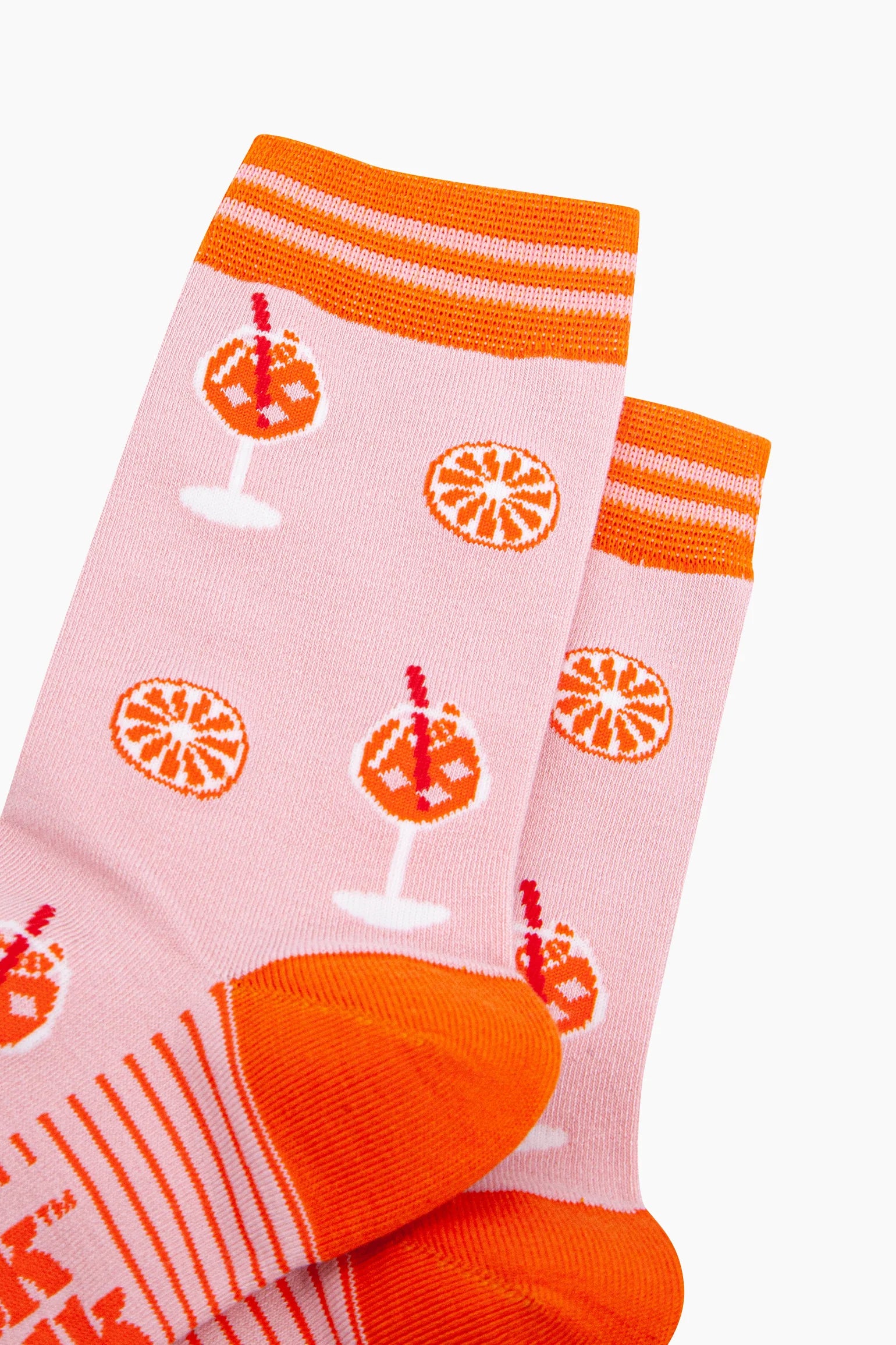 Aperitivo Spritz Bamboo Socks in Pink