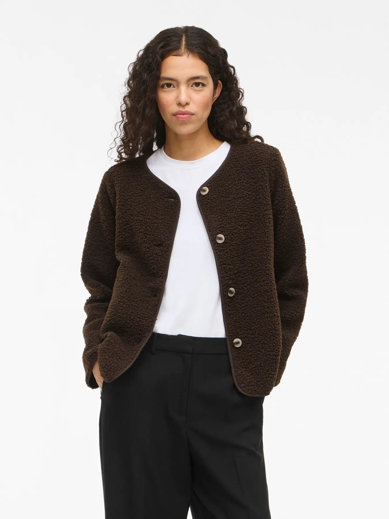 Ada Brown Teddy Jacket
